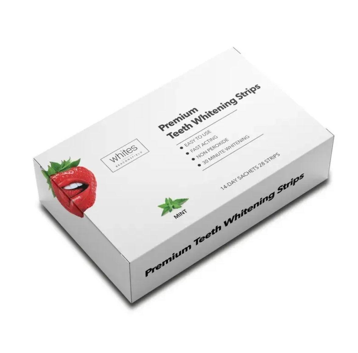 Teeth Whitening Strips, 28 Strips (14 Day Treatment) Non Peroxide, Sensitivity Free, Vegan