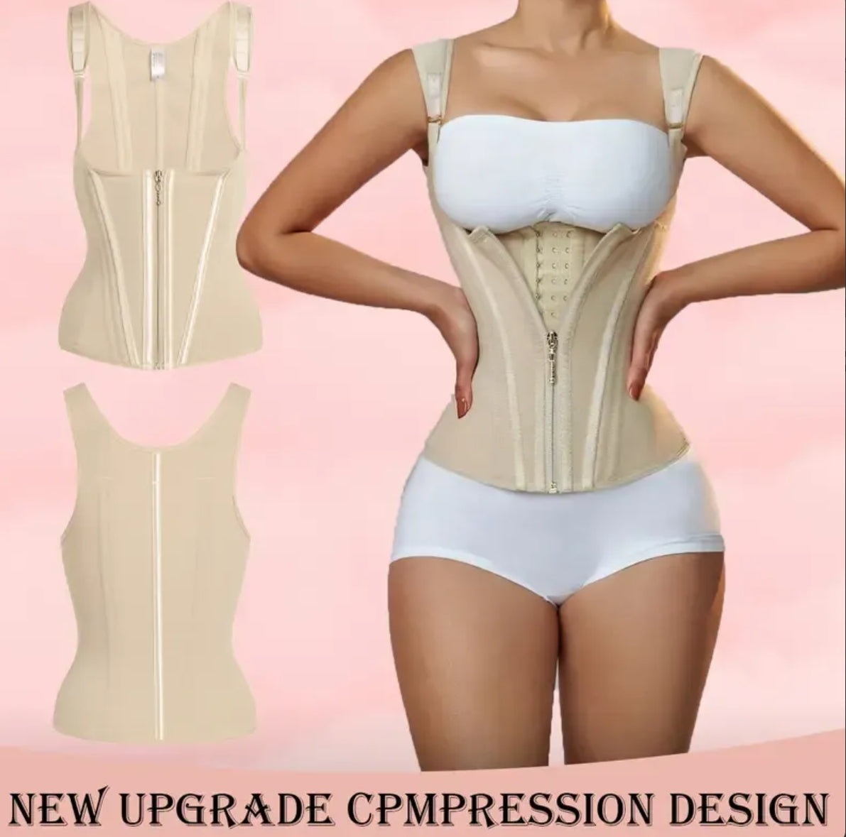 Waist Shapewear for Women Tummy Control Girdle Workout Shapewear with Adjustable Shoulder Strap