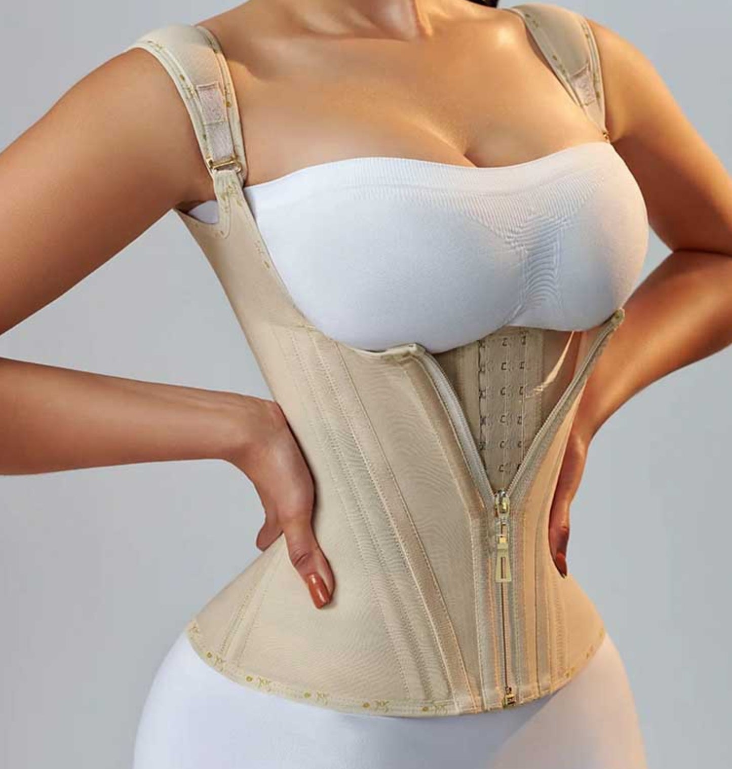 Waist Shapewear for Women Tummy Control Girdle Workout Shapewear with Adjustable Shoulder Strap