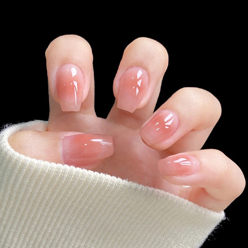New ins style wearable nail pure desire nail stickers whitening detachable short style