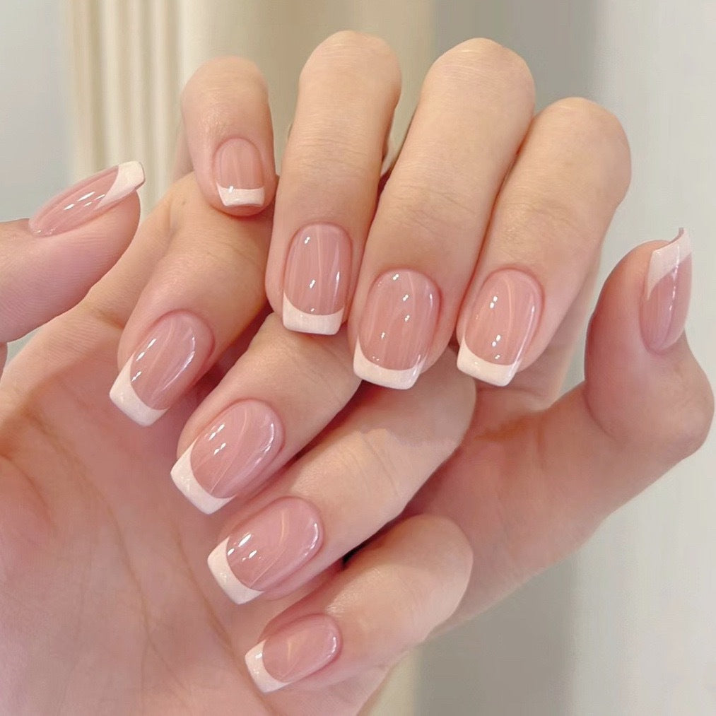 New ins style wearable nail pure desire nail stickers whitening detachable short style