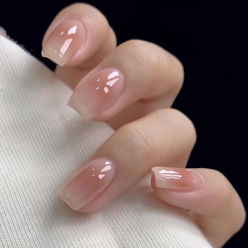 New ins style wearable nail pure desire nail stickers whitening detachable short style